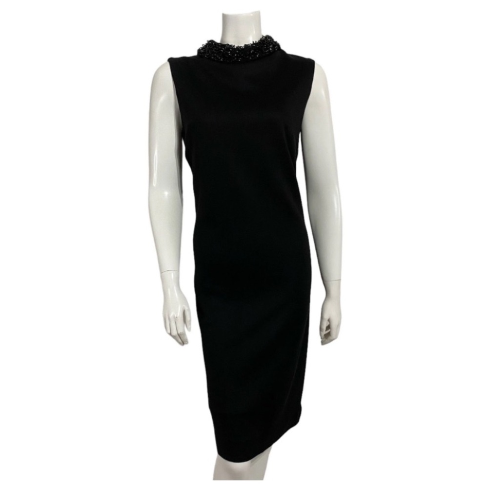 Vintage Early 1960’s Elegant Sheath Little Black
Cocktail Dress Size 4